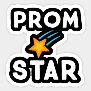 Prom star funny graduation Sticker